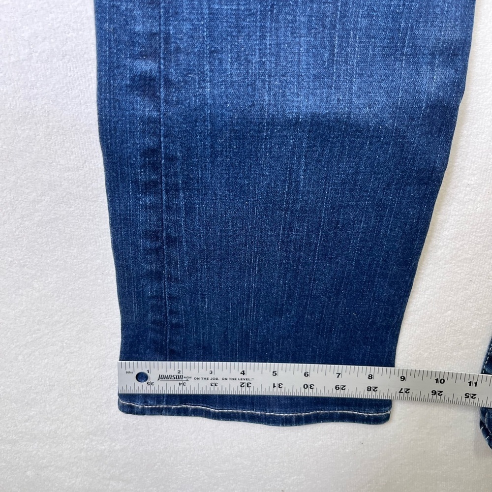 True Religion‎ Straight Leg Jeans Womens 29 Waist Stretch Blue Denim Cute 2132 - Picture 9 of 13